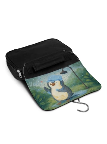 Mr. & Mrs. Panda NeZeichenssaire Pinguin Duschen Design ohne Spruch in Weiß