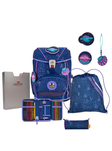DerDieDas ErgoFlex Light - Schulranzen Set 5tlg. 800g (Deep Ocean) in Deep Ocean