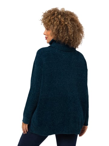 Ulla Popken Oversized-Pullover in petrol