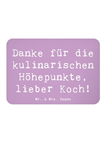 Mr. & Mrs. Panda Magnet Spruch Koch Dankeschön mit Spruch in Lavendeltraum