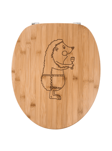 Mr. & Mrs. Panda Toilettensitz Igel Wein ohne Spruch in Transparent