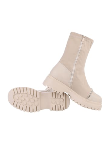 Ital-Design Stiefelette in Beige