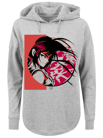 F4NT4STIC Oversized Hoodie Manga Girl Japan in grau