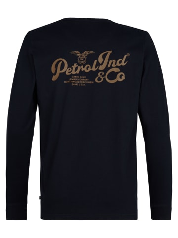 Petrol Industries Rückenprint T-Shirt Deadwood in Schwarz