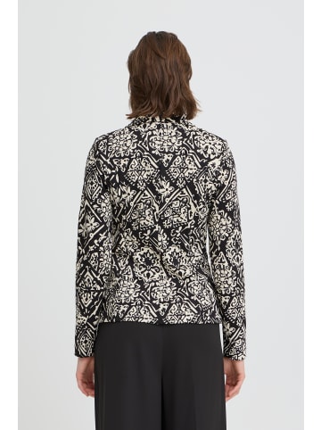 ICHI Blazer IHKATE Regular fit in BLACK GRAPHIC PATCHWORK