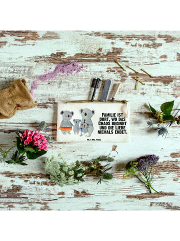Mr. & Mrs. Panda Schminktasche Koala Familie mit Spruch in Weiß