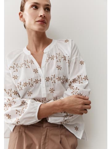 More & More luftig-leichte Bluse, bestickt in white