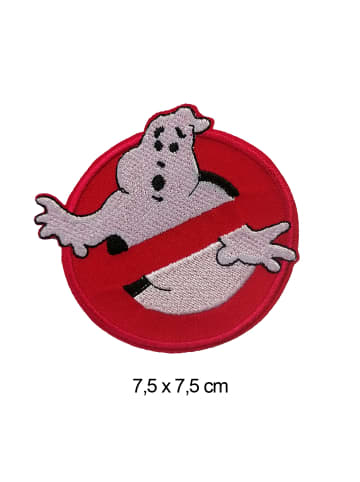 Catch the Patch Ghostbuster Set 2 Stück Zeddemore Logo FilmApplikation Bügelbild inRot