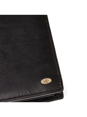Esquire Chicago Geldbörse RFID Schutz Leder 9.5 cm in schwarz