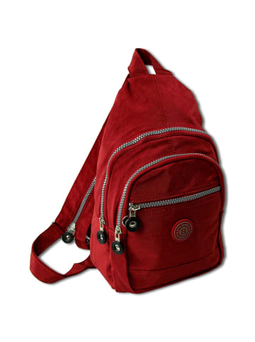 Bag Street Cityrucksack, Freizeitrucksack Nylon rot ca. 21cm breit ca. 35cm hoch