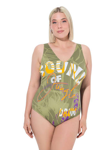 Ulla Popken Badeanzug in khakigrün