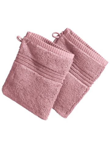 Erwin Müller Frottier Waschhandschuh 2er-Pack Konstanz in altrosa