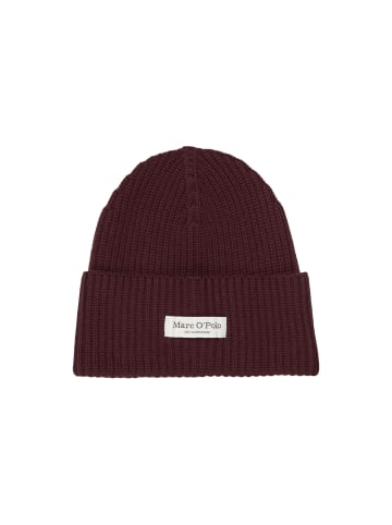 Marc O'Polo Strickmütze in Black Cherry