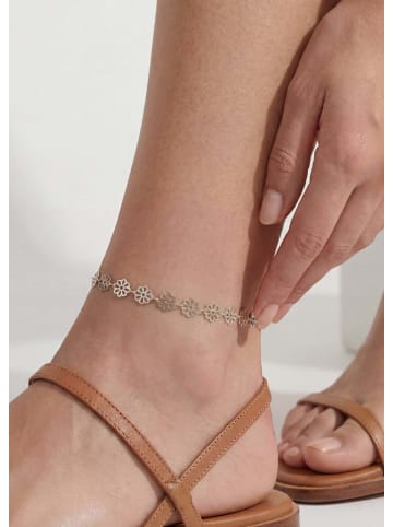 PURELEI Fußkettchen Blossom Silber