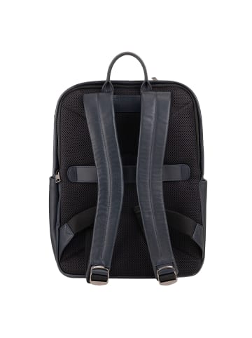 DuDu Sydney Daypack Leder 42 cm Laptopfach in navy