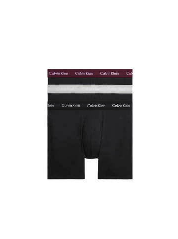 CALVIN KLEIN UNDERWEAR Boxershorts in black/tawny port/porpoise