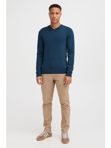 BLEND Strickpullover BHWEBER 21301283ME modischer Strickpullover in Blau