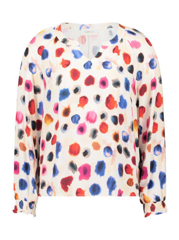 CARTOON Casual-Bluse mit Raffung in Nature/Red