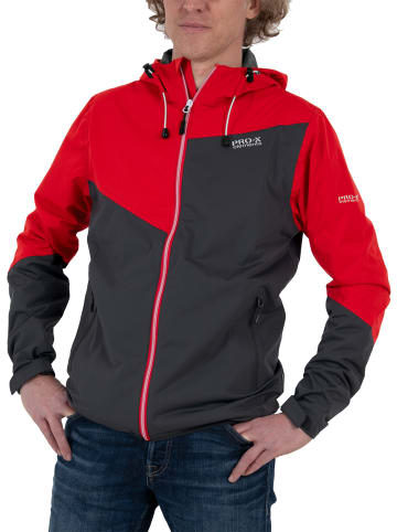 PRO-X elements Herren-Stretch-Jacke "LIAM" in Anthrazit - Rot