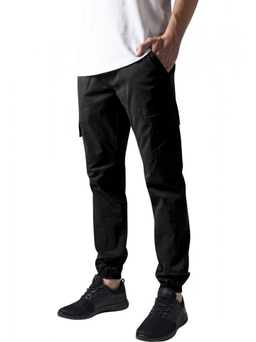 Urban Classics Jogginghose Washed Cargo Twill comfort/relaxed in Schwarz