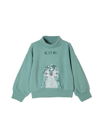 s.Oliver Sweatshirt langarm in Petrol