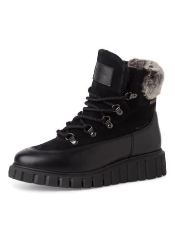 Tamaris Reißverschlussstiefelette in schwarz