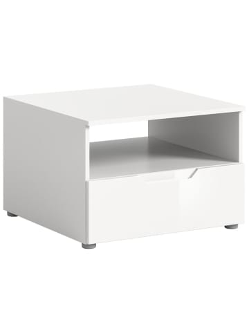 ebuy24 Couchtisch Solero (2-teilig) Weiß 66 x 66 cm