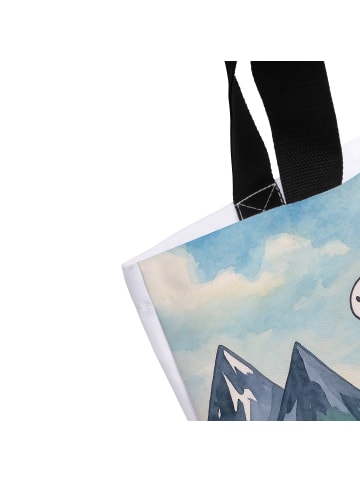 Mr. & Mrs. Panda Schultasche Einhorn Bergsteiger Design mit Spruch in Weiß