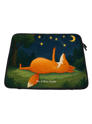 Mr. & Mrs. Panda Notebook Tasche Fuchs Sterne Design ohne Spruch in Weiß