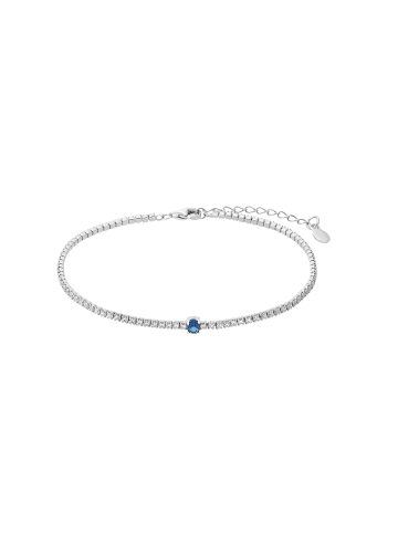 Amor Armband Silber 925, rhodiniert in Blau