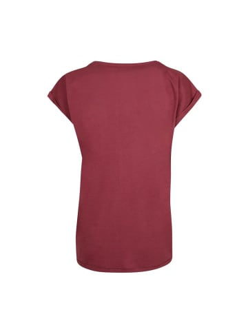 Mister Tee Top "Ladies Kicks Love Extended Shoulder Tee" in Rot