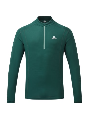 MOUNTAIN EQUIPMENT T-Shirt M IGNIS LS ZIP TEE in Petrol