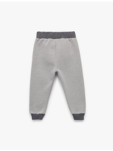 KOTON SWEAT BOTTOMS in Ekru Gestreift