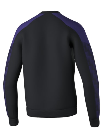 erima Unisex Erwachsene Sweatshirt in schwarz/ultra violet