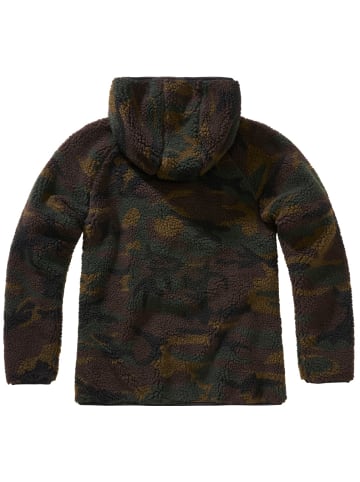 Brandit Jacke "Women Teddyfleece Jacket Hooded" in Camouflage