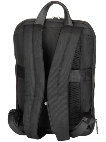 Piquadro Rucksack / Backpack Brief Slim Laptop Backpack 6383 in Nero