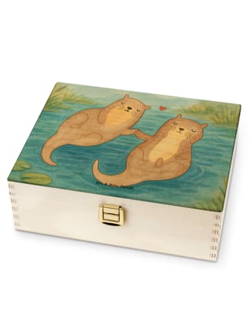 Mr. & Mrs. Panda Teebox Otter Hände halten Design ohne Spruch in Weiß