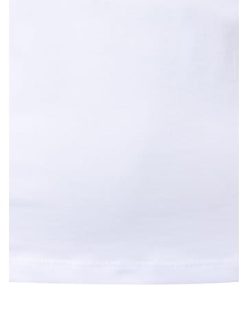 More & More klassisches Basic-Kurzarmshirt in white