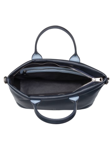 DuDu Jaqueline Handtasche Leder 28 cm in navy