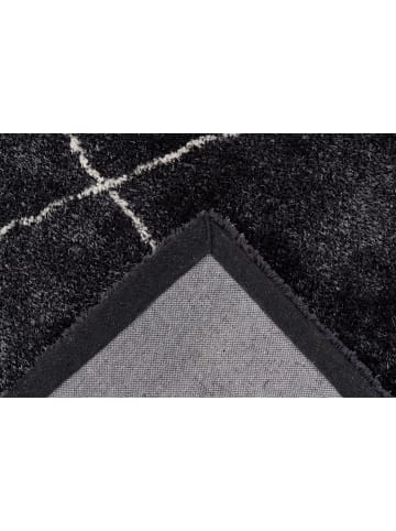 Kayoom Hochflor Teppich Orlando 525 in anthrazit - rechteckig