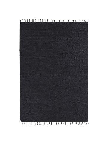 Beliani Geflochtener Teppich SINANKOY in Schwarz - (W) 160 x (L) 230 cm