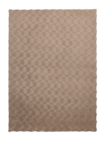 Vivorum Wohnzimmer Teppich – Webteppich Royal Glow 825 in taupe - rechteckig