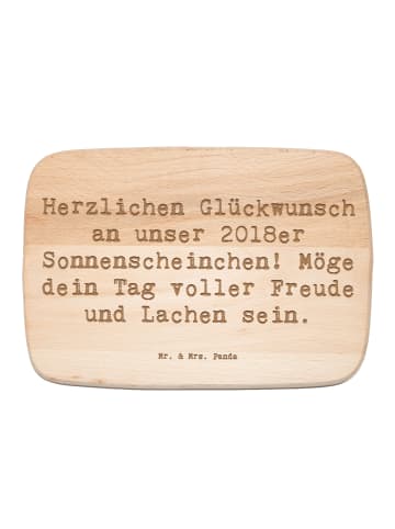 Mr. & Mrs. Panda Frühstücksbrettchen Spruch 2018 Geburtstag Sonn... in Transparent