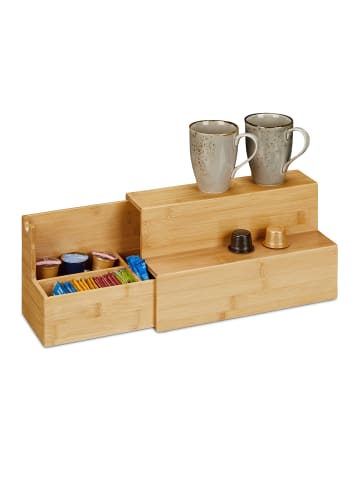 relaxdays Küchenorganizer in Natur - (B)33 x (H)18 x (T)15 cm