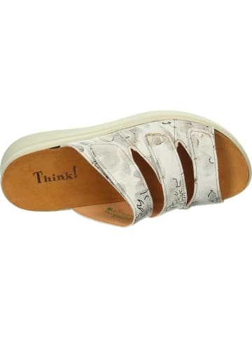 Think! Tieffußbett Pantolette MEGGIE in Bianco