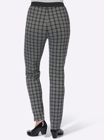 Sieh an! Schlupfhose in schwarz-weiß-kariert