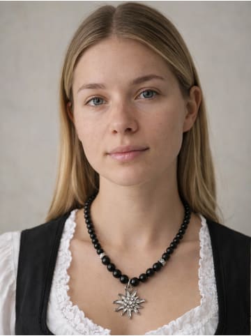 Allgäu Rebell Dirndlkette " Heidi " in schwarz