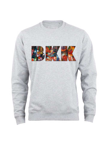 Cotton Prime® Sweatshirt Skyline Bangkok - Weltenbummler Kollektion in Grau-Melange