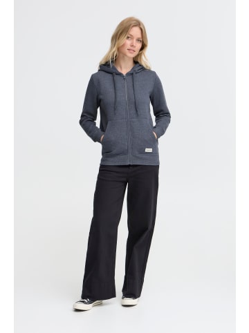 Oxmo Kapuzenfleecejacke OXKAREN ZIPHOODIE in Blau