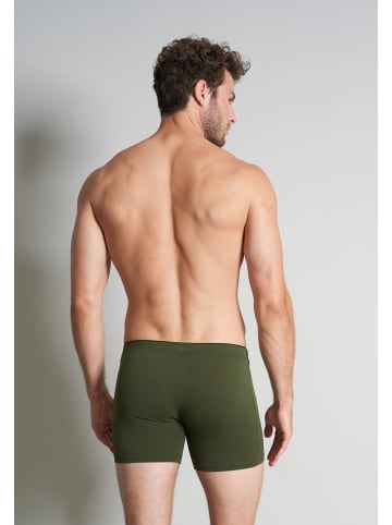Götzburg Long-Pants 2Er Pack X-Lastic in grün-dunkel-uni
